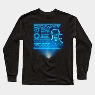 Bounty Hunter Wanted Poster: The Stranger Long Sleeve T-Shirt